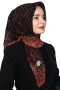 Yasemin Pamuk Flamlı Eşarp 1007-7