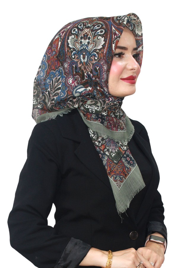 Pamuk Flamlı Eşarp 1061-1