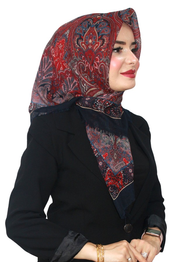 Pamuk Flamlı Eşarp 1061-10