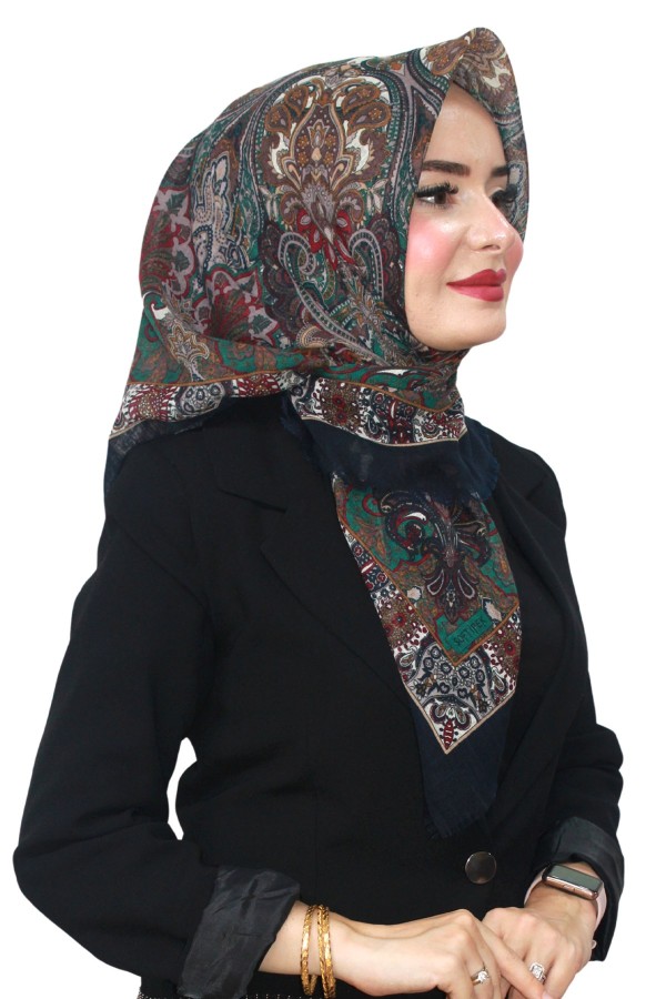 Pamuk Flamlı Eşarp 1061-11
