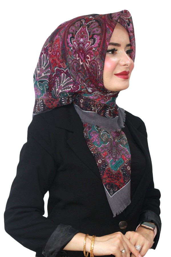 Pamuk Flamlı Eşarp 1061-12