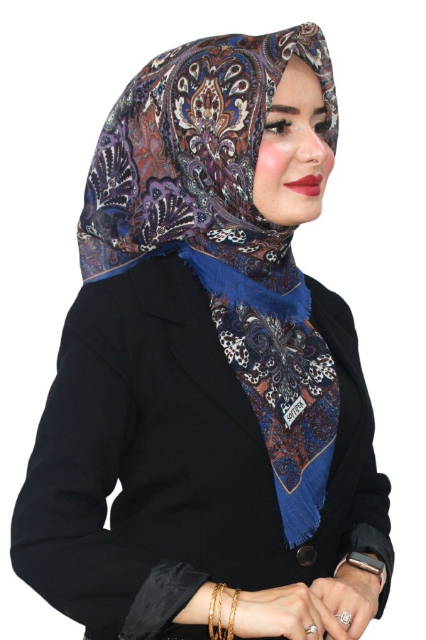 Pamuk Flamlı Eşarp 1061-13