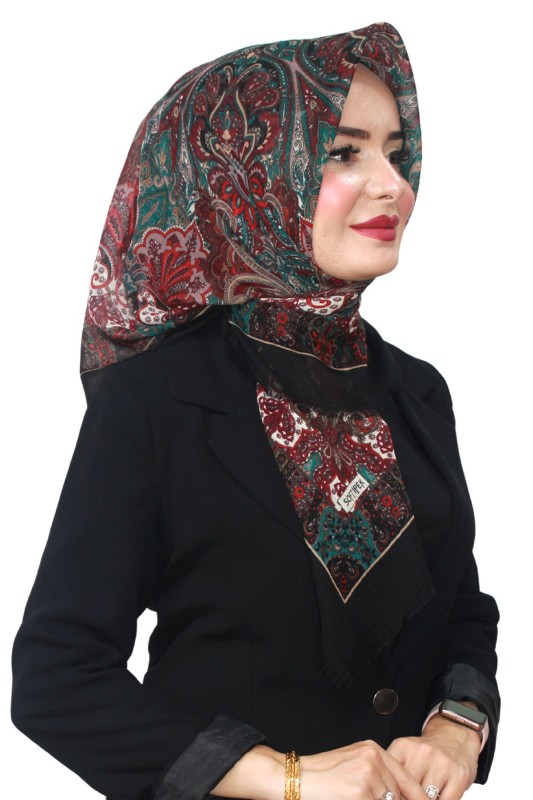 Pamuk Flamlı Eşarp 1061-14