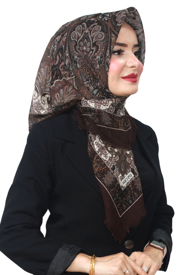 Pamuk Flamlı Eşarp 1061-15