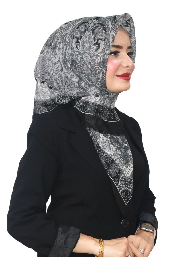 Pamuk Flamlı Eşarp 1061-2