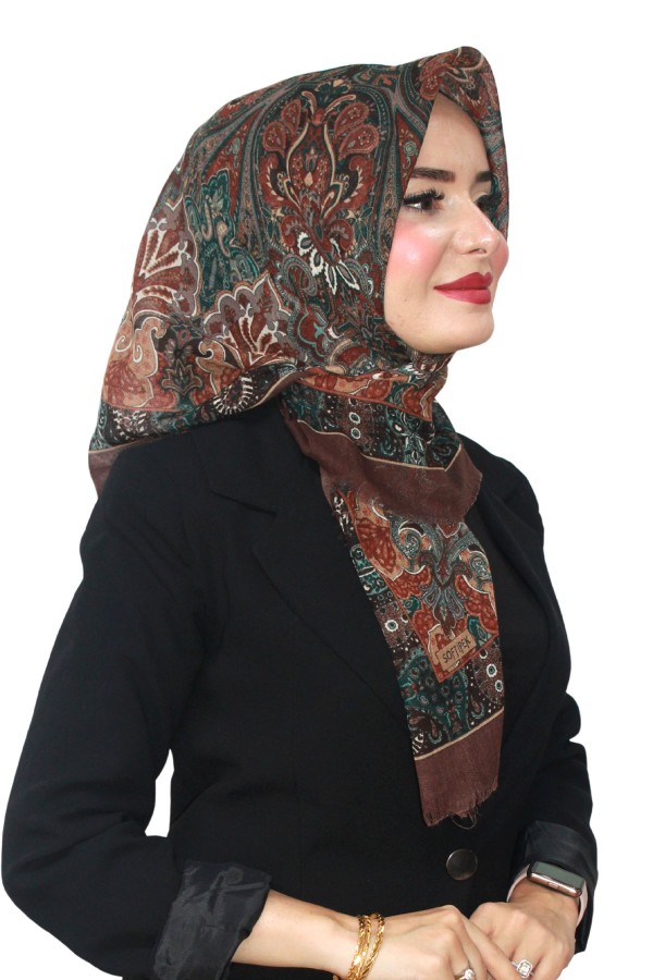 Pamuk Flamlı Eşarp 1061-3