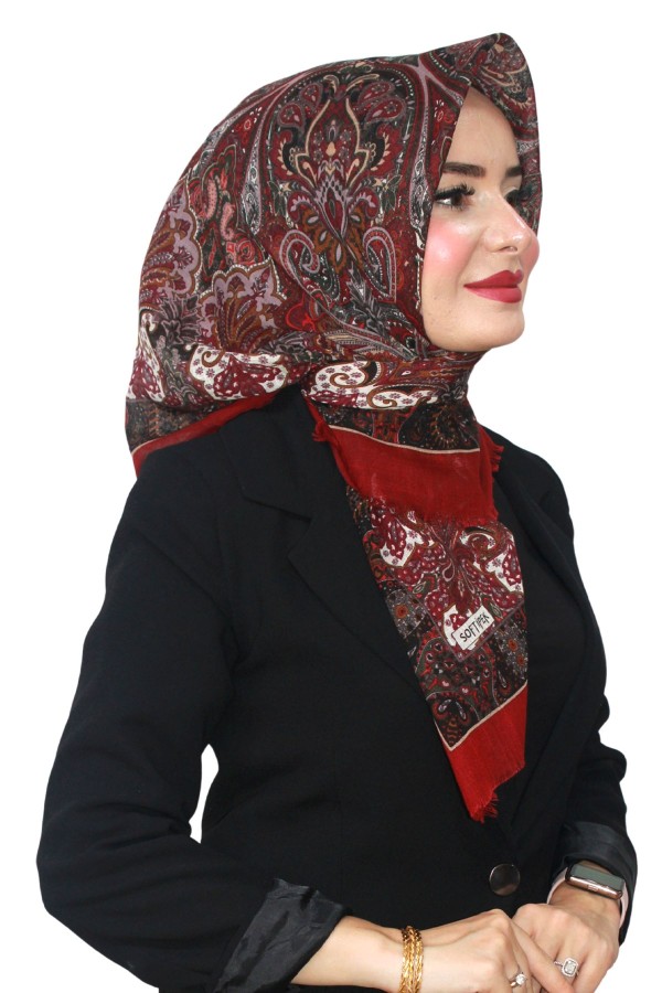 Pamuk Flamlı Eşarp 1061-4