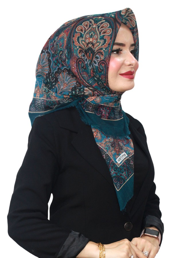 Pamuk Flamlı Eşarp 1061-5