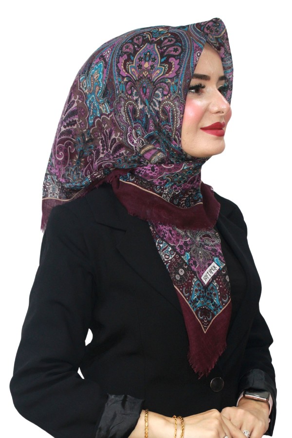 Pamuk Flamlı Eşarp 1061-8