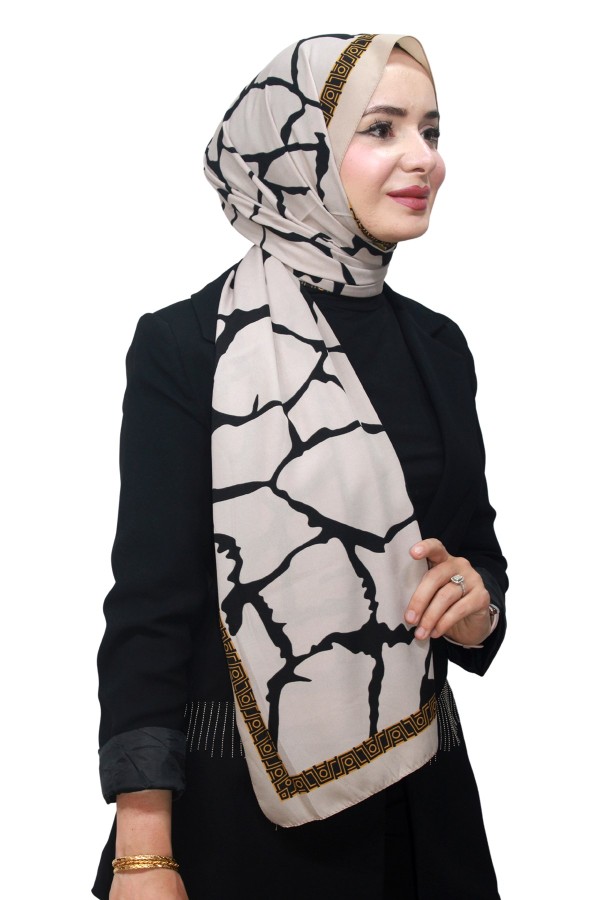 Desenli Medine İpeği Şal 5005-5