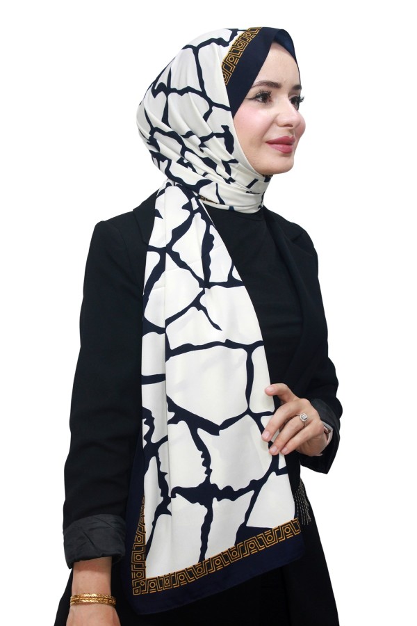 Desenli Medine İpeği Şal 5005-7