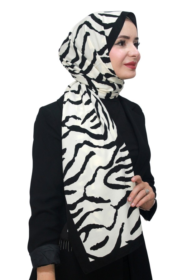 Desenli Medine İpeği Şal 5006-2
