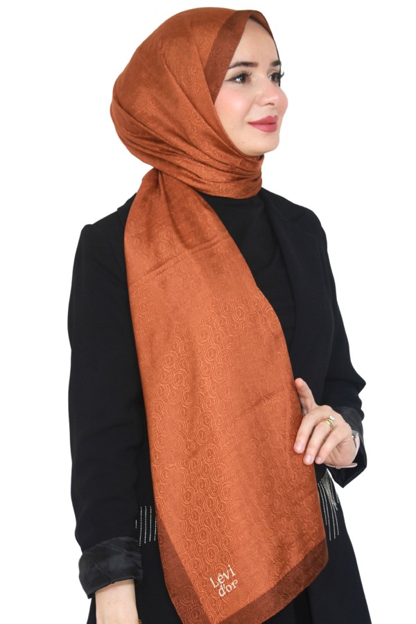 Levidor Jakarlı Monogram Şal 5023-5