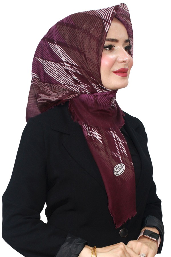 Pamuk Flamlı Eşarp 1063-12