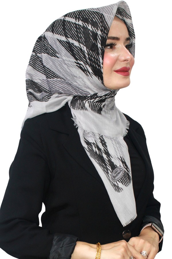 Pamuk Flamlı Eşarp 1063-17