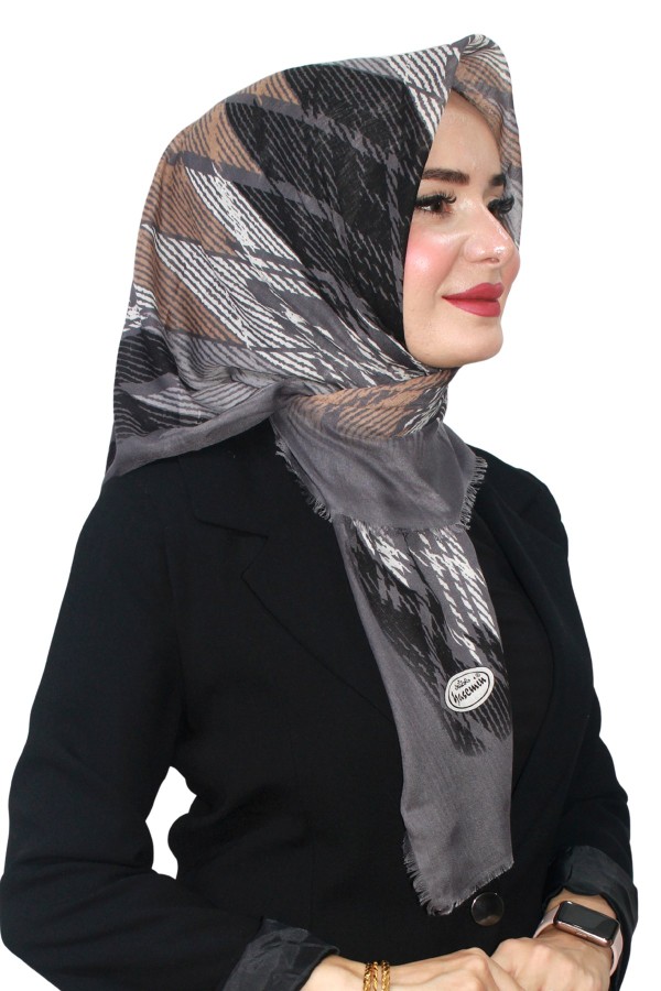 Pamuk Flamlı Eşarp 1063-3