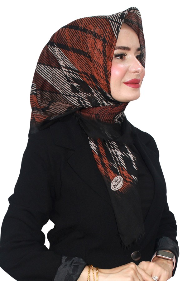 Pamuk Flamlı Eşarp 1063-4