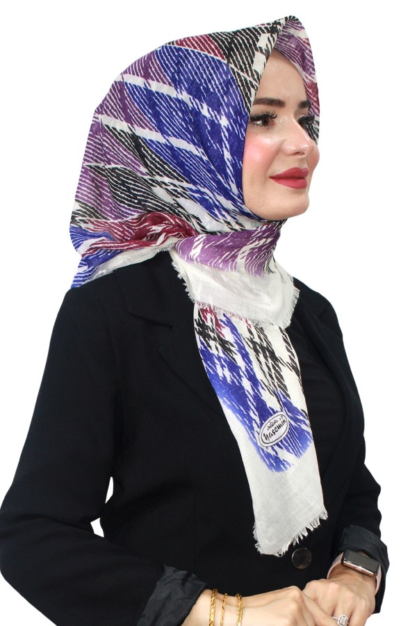 Pamuk Flamlı Eşarp 1063-7