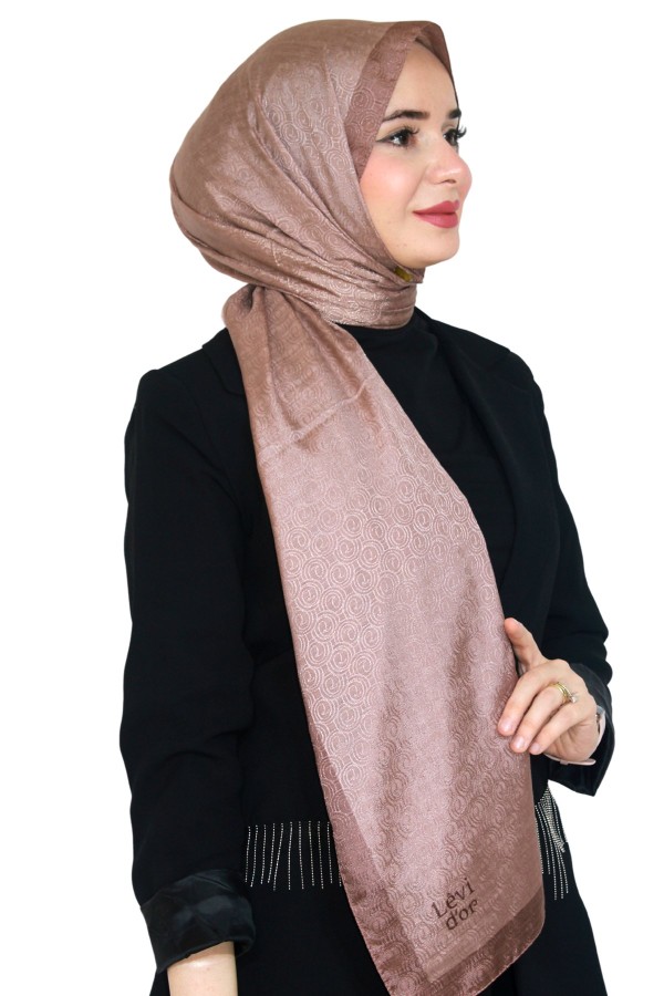 Levidor Jakarlı Monogram Şal 5023-16