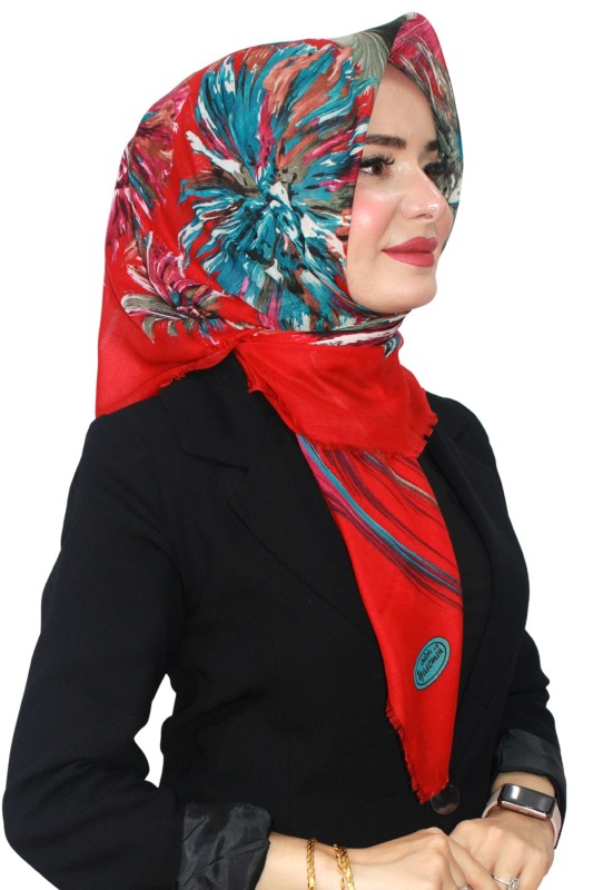 Pamuk Flamlı Eşarp 1064-11