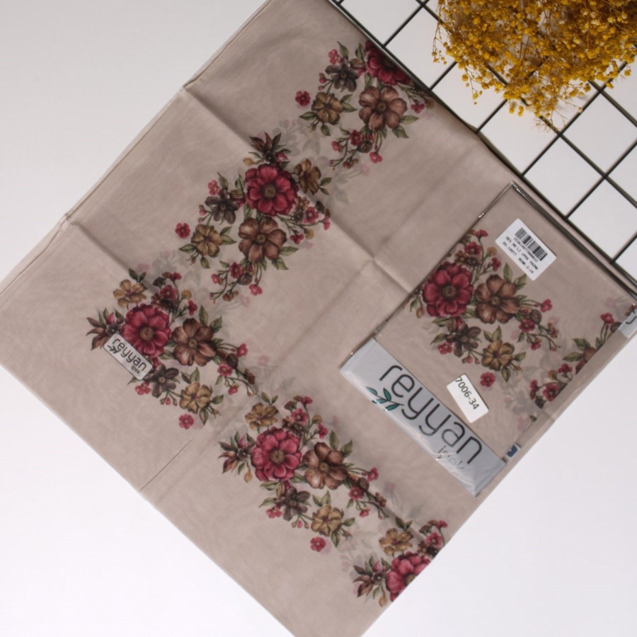 Reyyan İpek 90 Cm Oyalık Yazma 7006-34