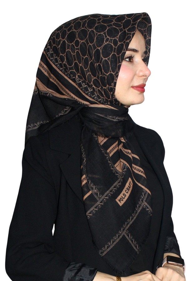 Pamuk Flamlı Eşarp 1065-1