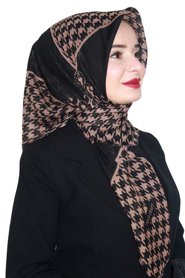 Pamuk Flamlı Eşarp 1065-12