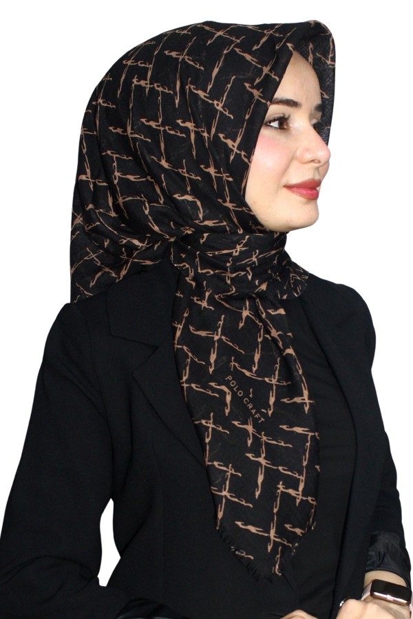 Pamuk Flamlı Eşarp 1065-13