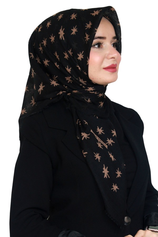 Pamuk Flamlı Eşarp 1065-15