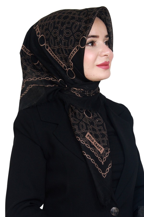 Pamuk Flamlı Eşarp 1065-17