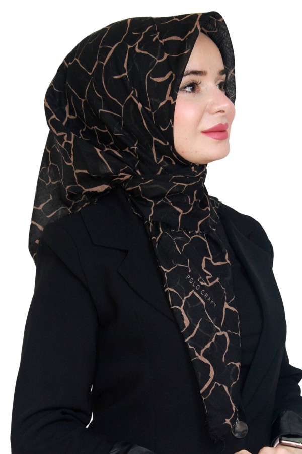 Pamuk Flamlı Eşarp 1065-18