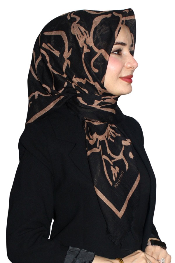 Pamuk Flamlı Eşarp 1065-19