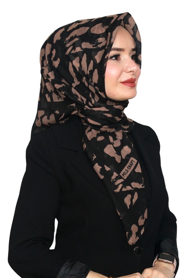 Pamuk Flamlı Eşarp 1065-2