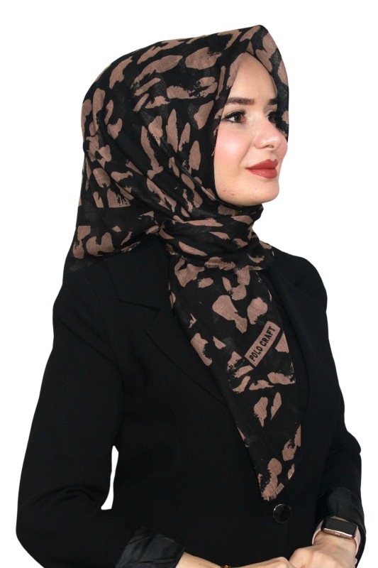 Pamuk Flamlı Eşarp 1065-2
