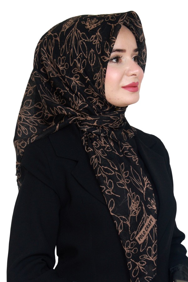 Pamuk Flamlı Eşarp 1065-4