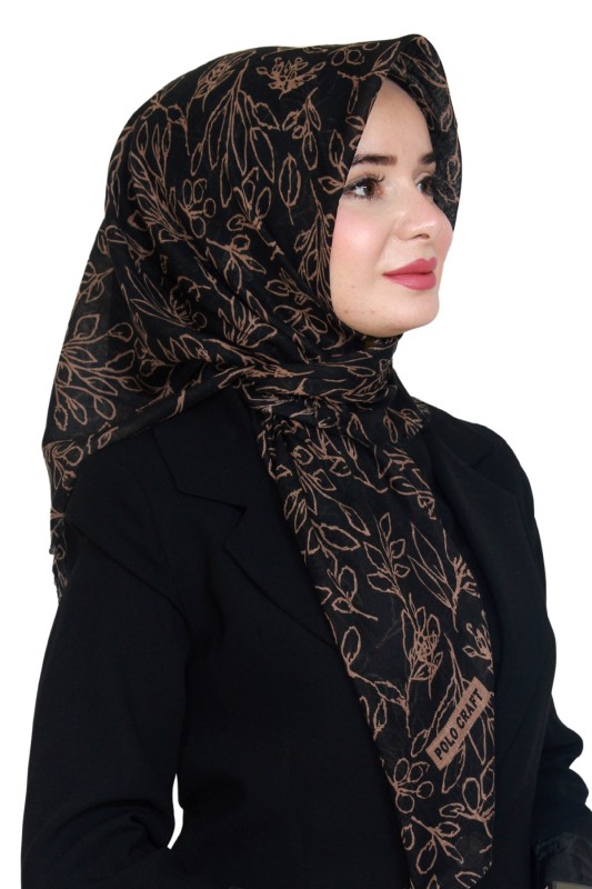Pamuk Flamlı Eşarp 1065-4