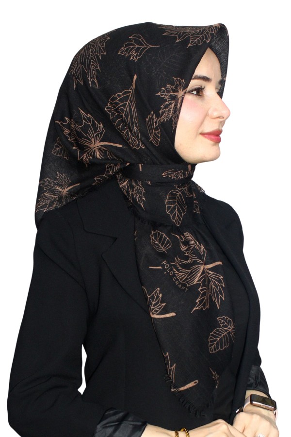 Pamuk Flamlı Eşarp 1065-7