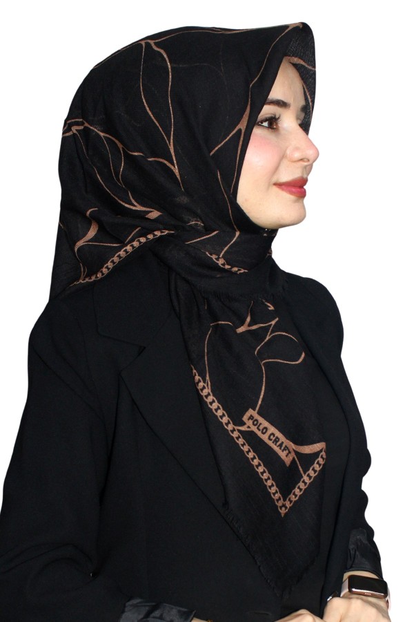 Pamuk Flamlı Eşarp 1065-8