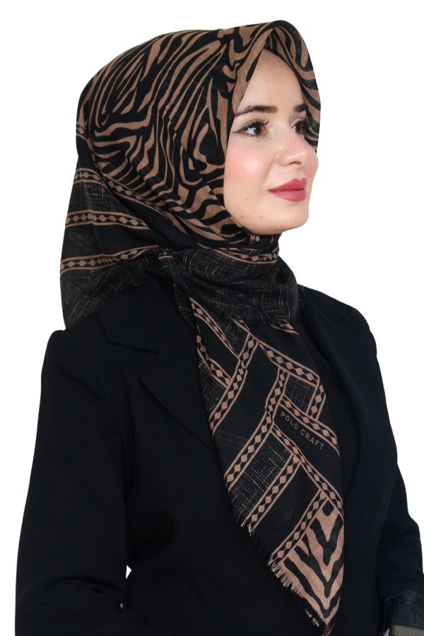 Pamuk Flamlı Eşarp 1065-9