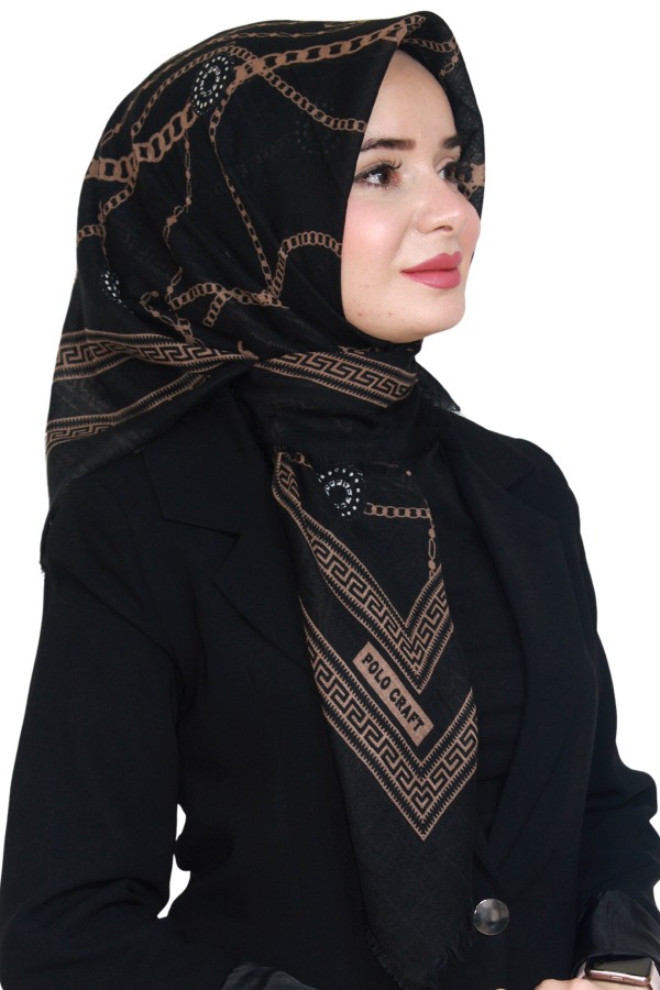 Pamuk Flamlı Eşarp 1065-20