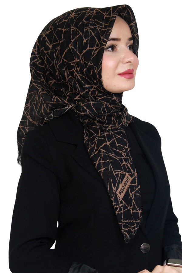 Pamuk Flamlı Eşarp 1065-21
