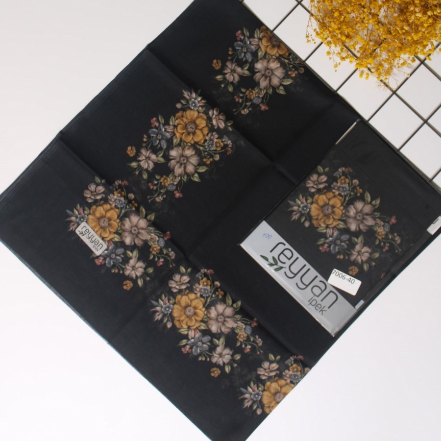 Reyyan İpek 90 Cm Oyalık Yazma 7006-40