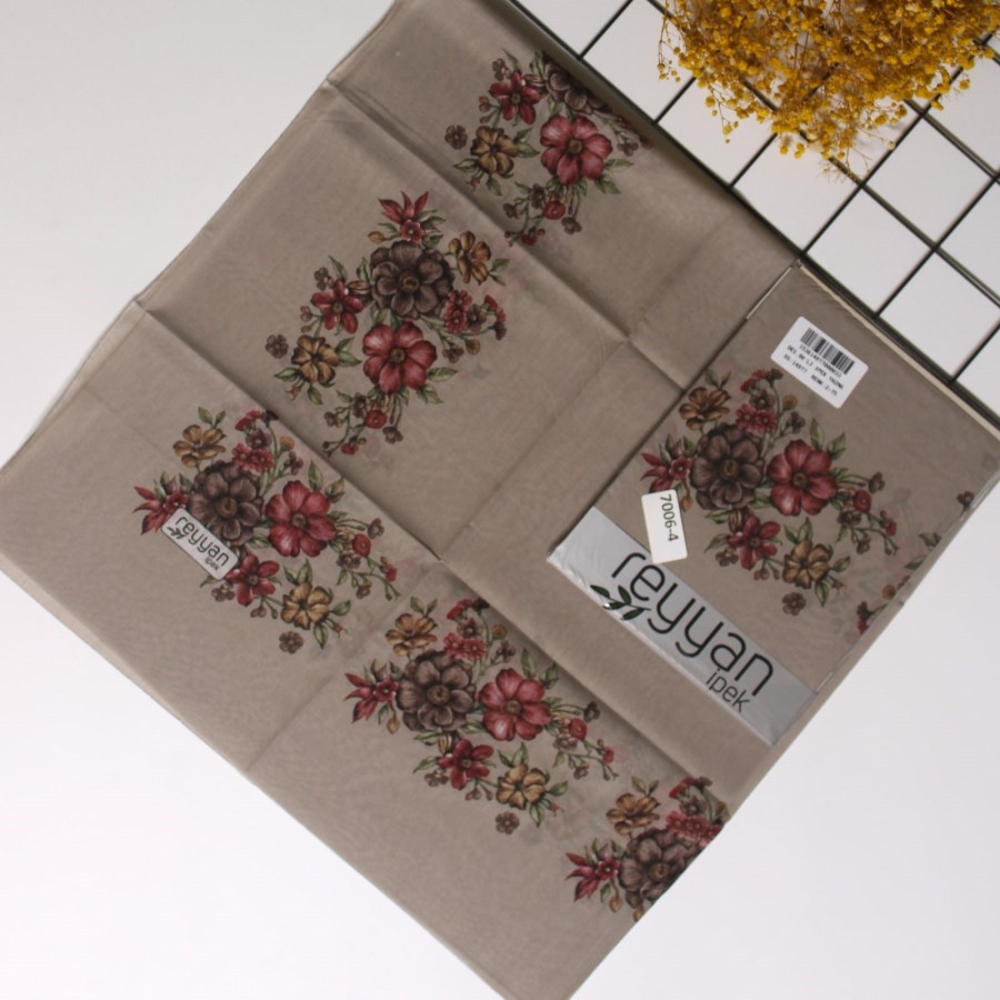 Reyyan İpek 90 Cm Oyalık Yazma 7006-4