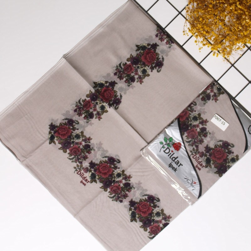 Dildar İpek 90 Cm Oyalık Yazma 7007-15