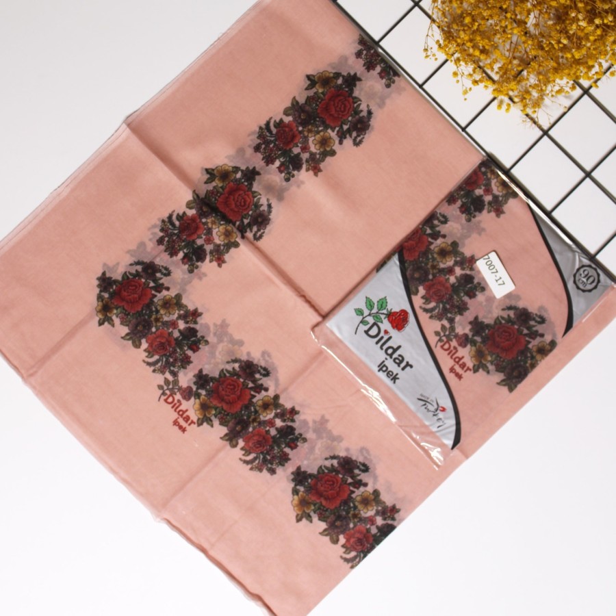 Dildar İpek 90 Cm Oyalık Yazma 7007-17
