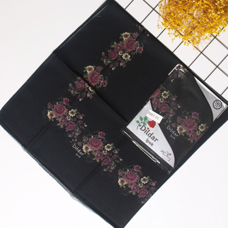 Dildar İpek 90 Cm Oyalık Yazma 7007-25