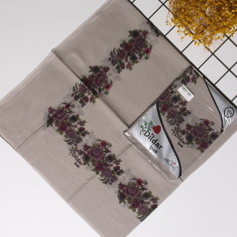 Dildar İpek 90 Cm Oyalık Yazma 7007-19