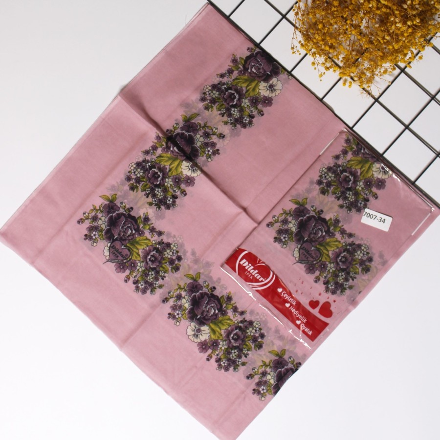 Dildar İpek 90 Cm Oyalık Yazma 7007-34