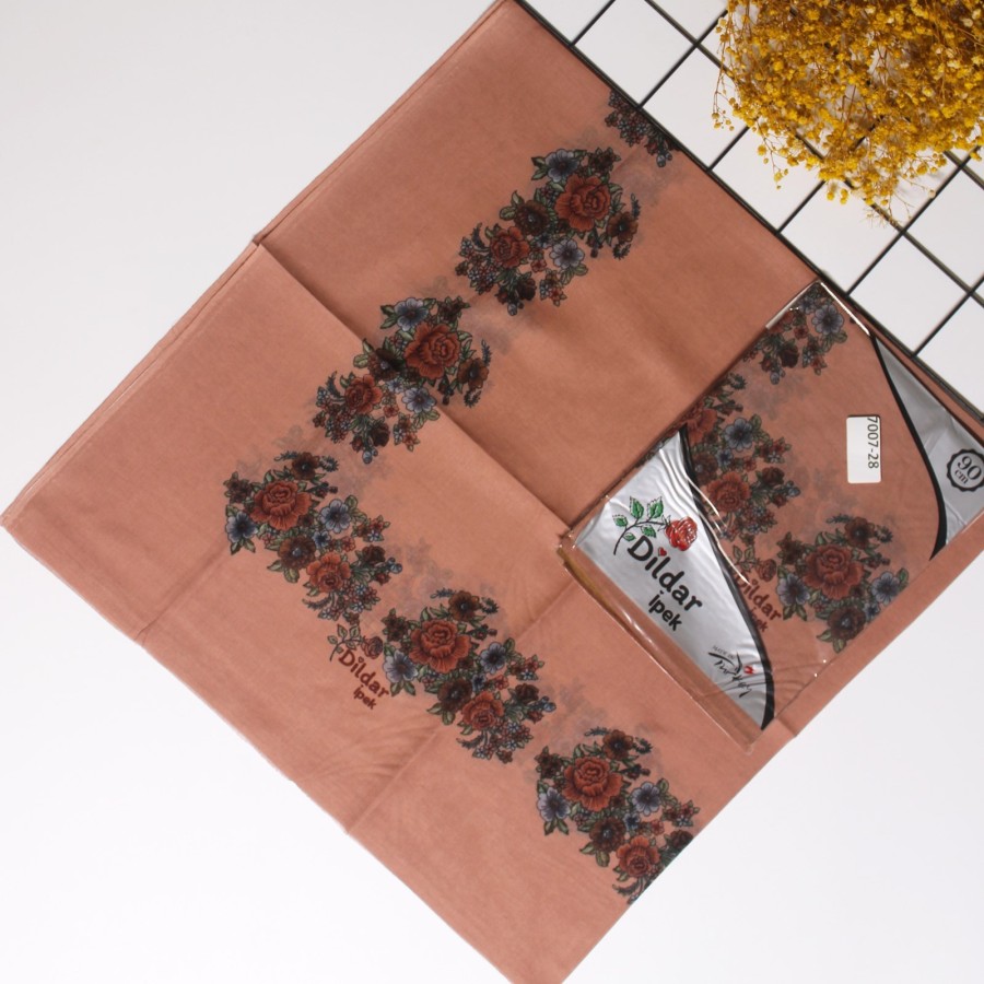 Dildar İpek 90 Cm Oyalık Yazma 7007-28