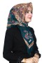 Pamuk Keten Flamlı Eşarp 1048-14